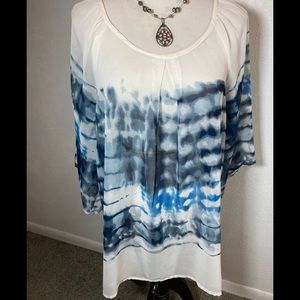 Dress Barn Sheer Top, size 1X